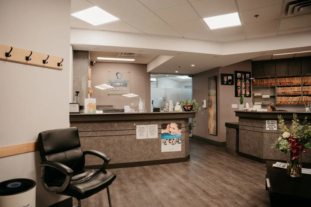 reception at burnaby dental clinic
